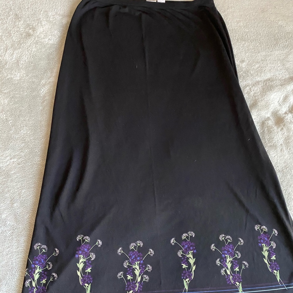 Black maxi skirt